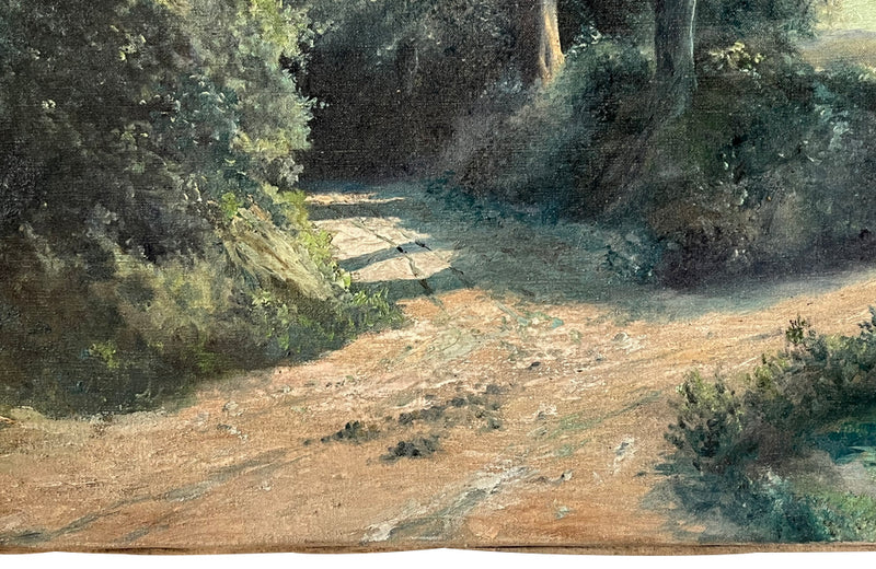 Signed Landscape Painting By M.Brossard