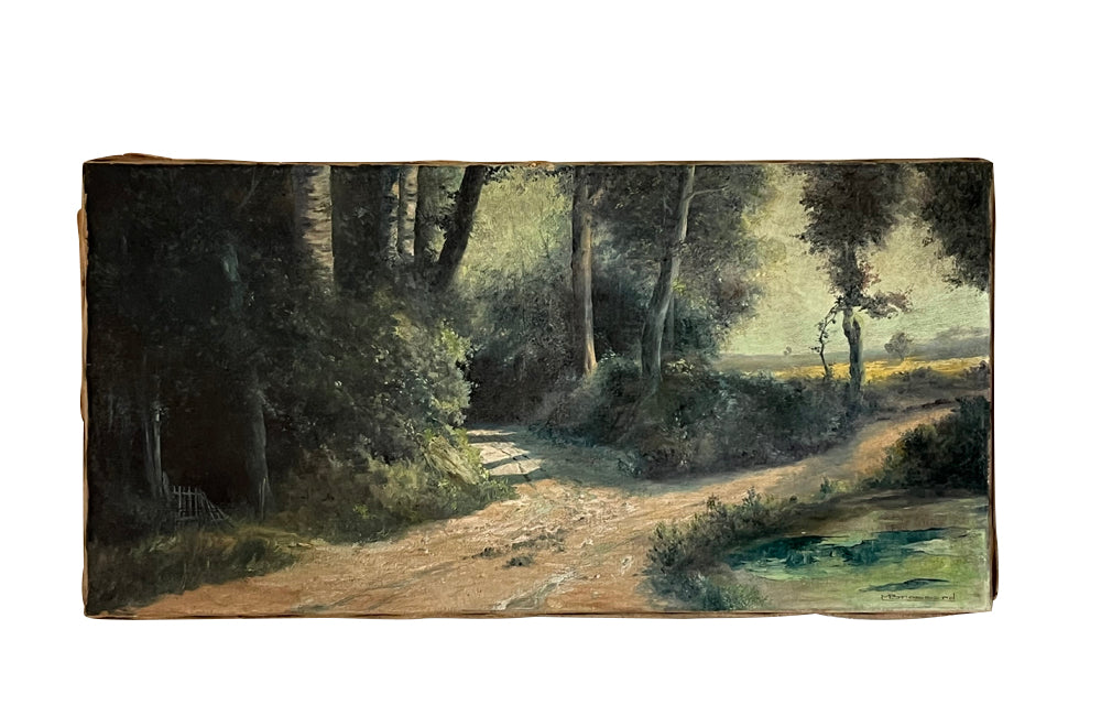 Signed Landscape Painting By M.Brossard