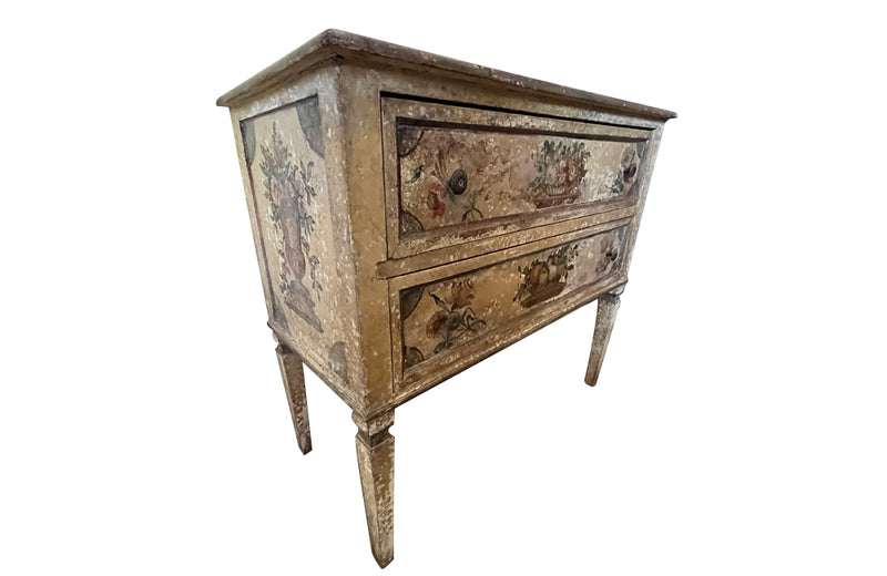 Vintage painted Venetian chest of drawers in the Directoire style - Decorative Antiques