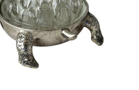 20TH CENTURY SILVERPLATE TURTLE FLOWER ROSE