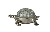 20TH CENTURY SILVERPLATE TURTLE FLOWER ROSE