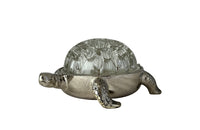 20TH CENTURY SILVERPLATE TURTLE FLOWER ROSE