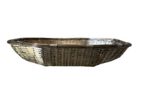 French silverplate woven bread basket in octagonal form.