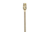 20th Century stylish French polished extendable nickel and brass floor lamp.  