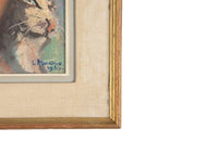 20th Century French Modernist Painting 'Cats Eyes' by Louis Arnoux