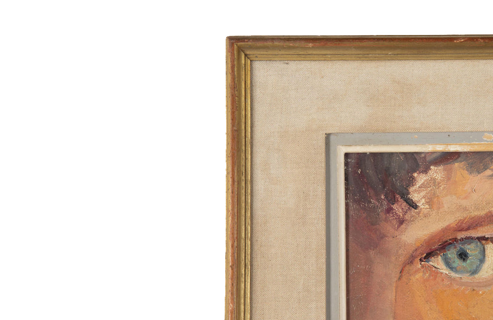 20th Century French Modernist Painting 'Cats Eyes' by Louis Arnoux