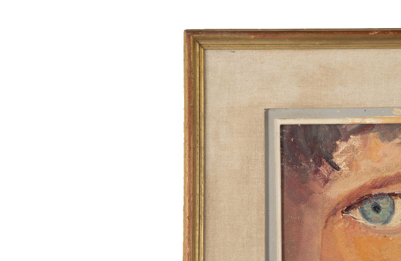 20th Century French Modernist Painting 'Cats Eyes' by Louis Arnoux