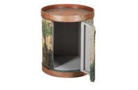 A charming 20th Century French decorative drum cupboard