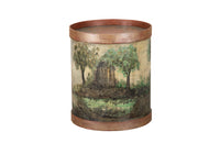 A charming 20th Century French decorative drum cupboard