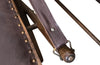 Antique chairs leather folding campaign chairs French faux bamboo - French Antique Furniture