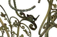 20th century decorative iron plant stands - Antique metal plant stands