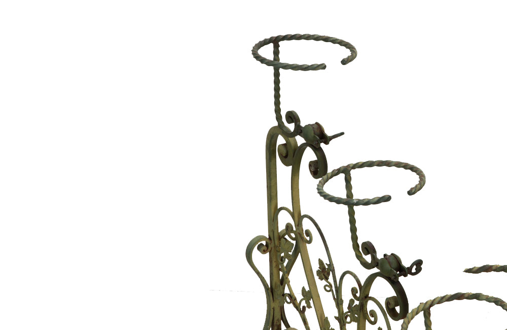 20th century decorative iron plant stands - Antique metal plant stands