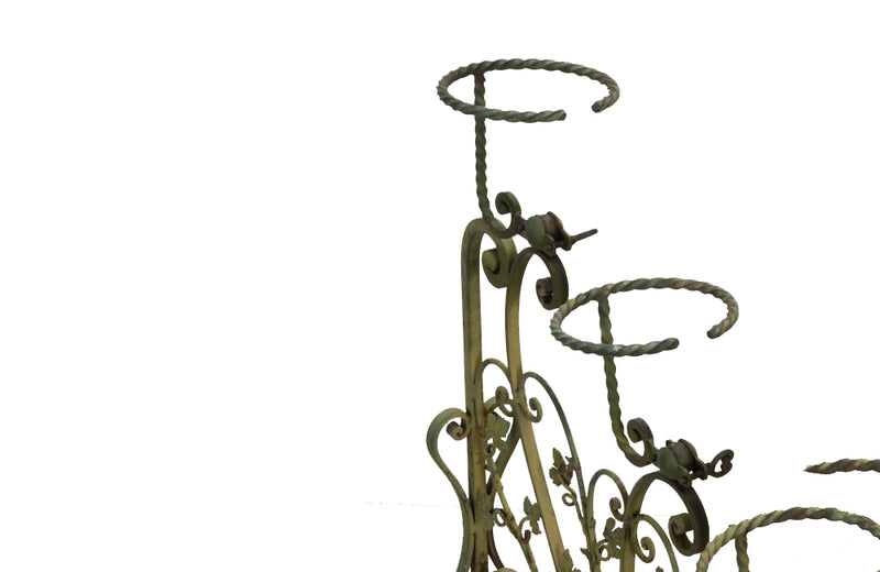 20th century decorative iron plant stands - Antique metal plant stands