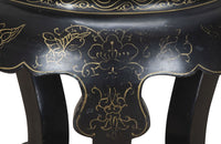 Mid-20th Century Chinese black lacquer end or low table.