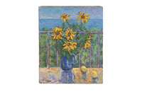 20TH CENTURY FRENCH STILL LIFE PAINTING 'SUNFLOWERS'