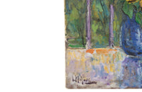 20TH CENTURY FRENCH STILL LIFE PAINTING 'SUNFLOWERS'