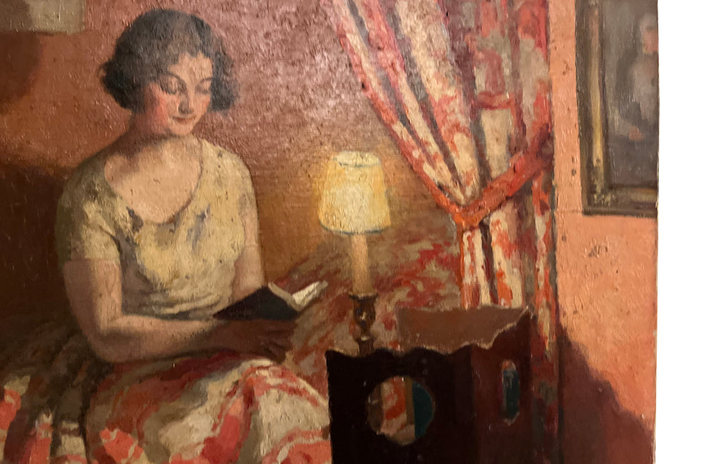 'WOMAN READING' BY CLOTILDE AVY-PREGNIARD