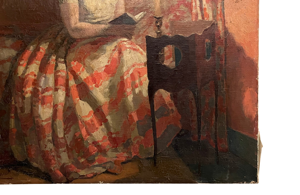 'WOMAN READING' BY CLOTILDE AVY-PREGNIARD