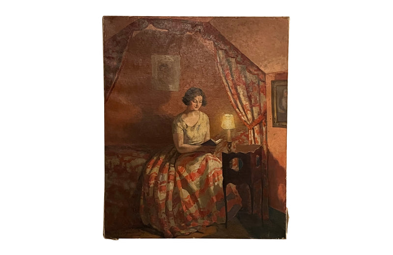 'WOMAN READING' BY CLOTILDE AVY-PREGNIARD