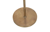 20th Century French brass reading floor lamp with articulated arm in the Art Deco style