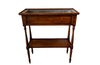 Elegant, Louis XVI Revival cherry wood jardiniere with zinc liner.