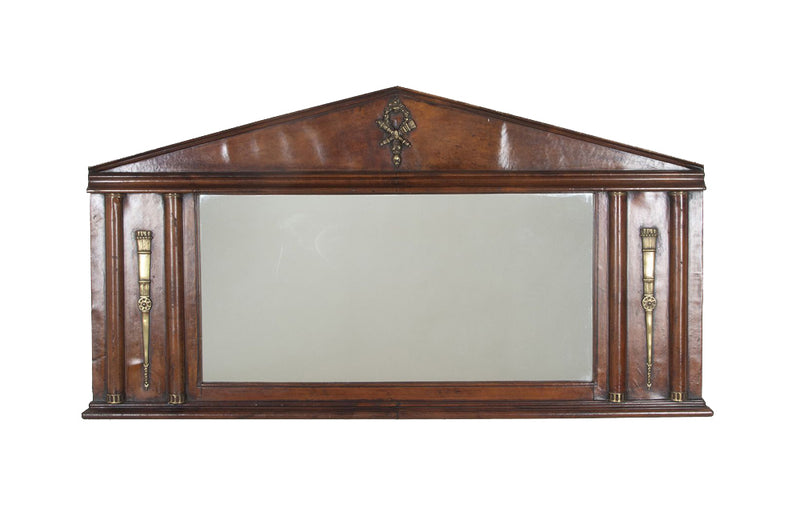 Over mantle mirror in the empire style French mid-20th century. Antique French Mirrors