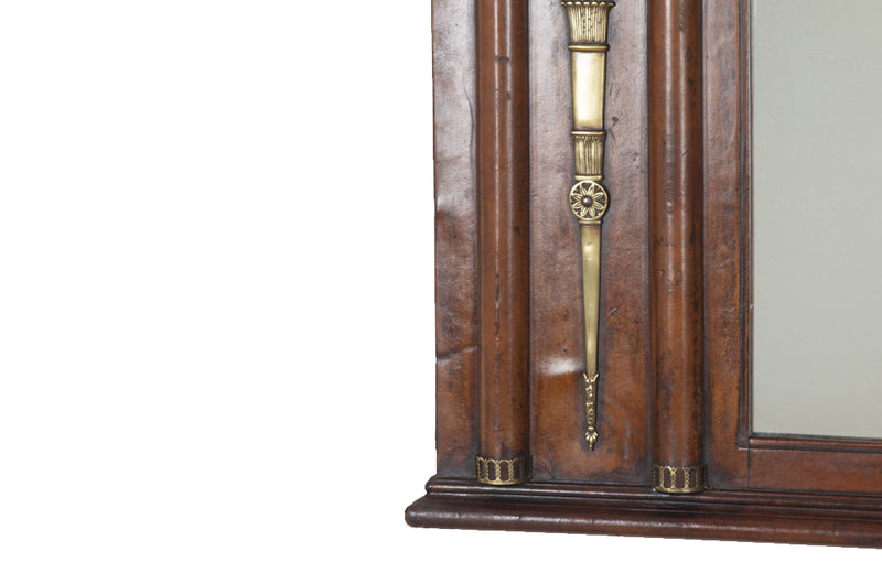 Over mantle mirror in the empire style French mid-20th century. Antique French Mirrors