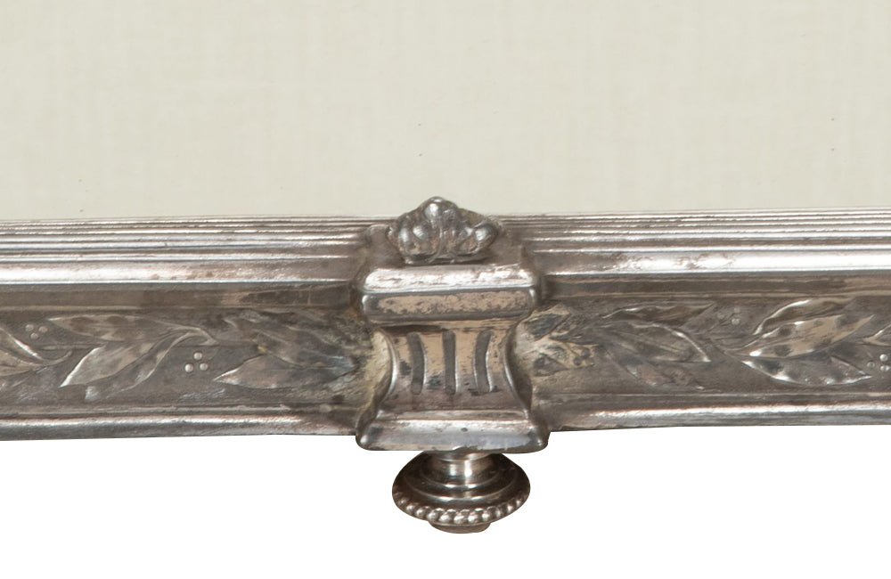 Beautiful, large, mirrored worn silverplate 'surtout de table' centrepiece by Gallia for Christofle