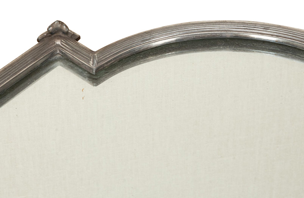 Beautiful, large, mirrored worn silverplate 'surtout de table' centrepiece by Gallia for Christofle