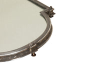 Beautiful, large, mirrored worn silverplate 'surtout de table' centrepiece by Gallia for Christofle