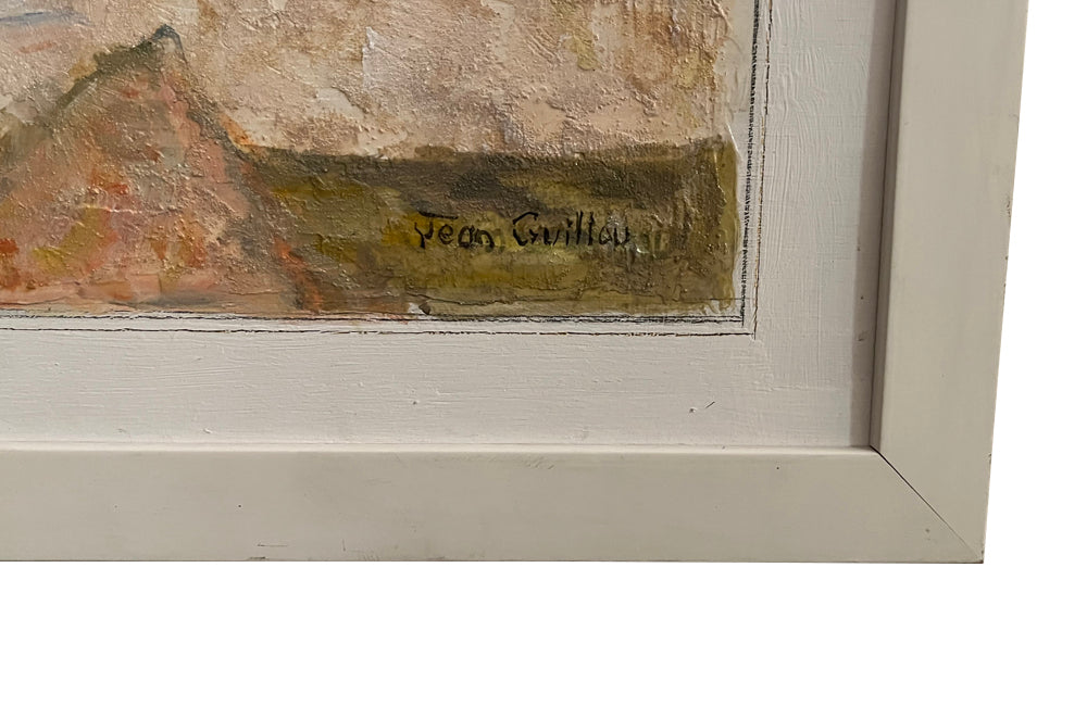 20th Century oil painting 'Seated Nude Figure' By Jean Guillou - French - Vintage oil painting