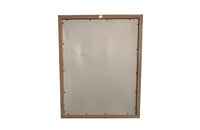 20th century oil on board painting of a female nude with still life