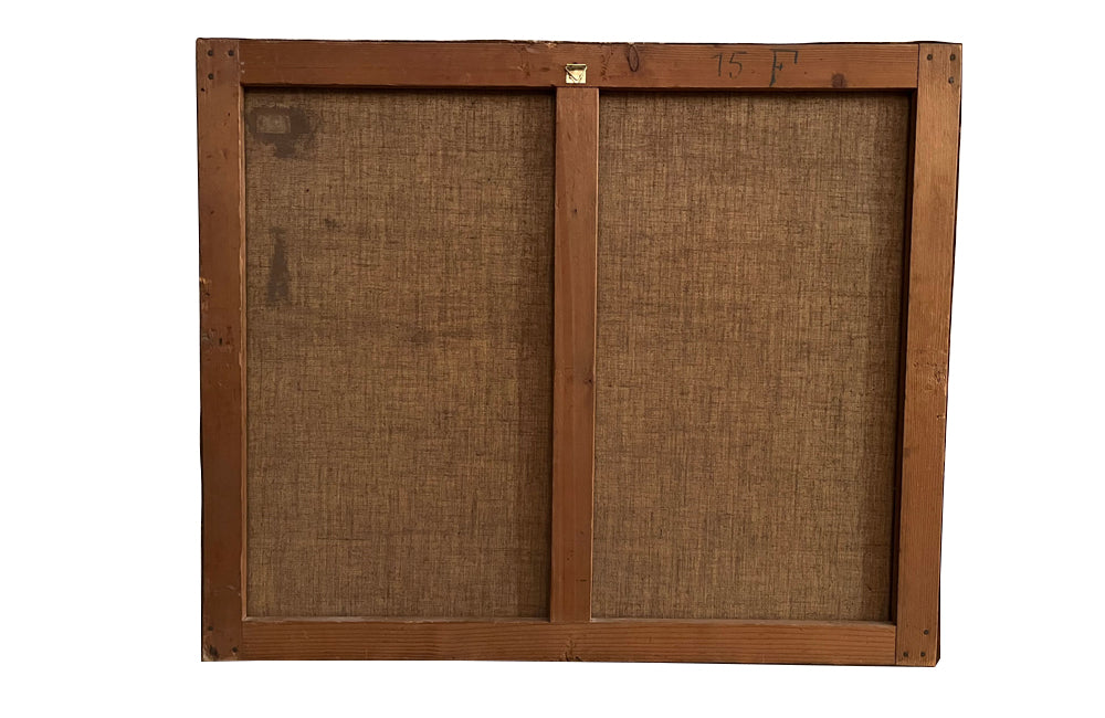 20TH CENTURY FRENCH OIL ON CANVAS PAINTING 'FOREST LANDSCAPE'