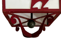 Pair of 20th century iron lanterns from an Italian restaurant.