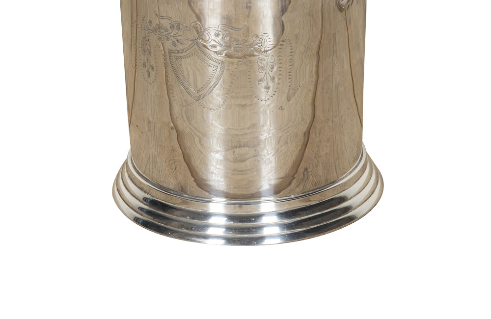20th Century French silver plate champagne bucket.