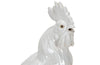 Large mid-20th Century white ceramic rooster