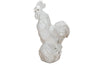 Large mid-20th Century white ceramic rooster