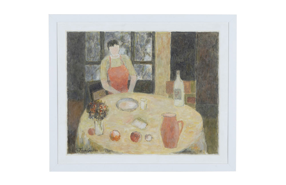 20TH CENTURY FRENCH OIL PAINTING 'THE COOK'