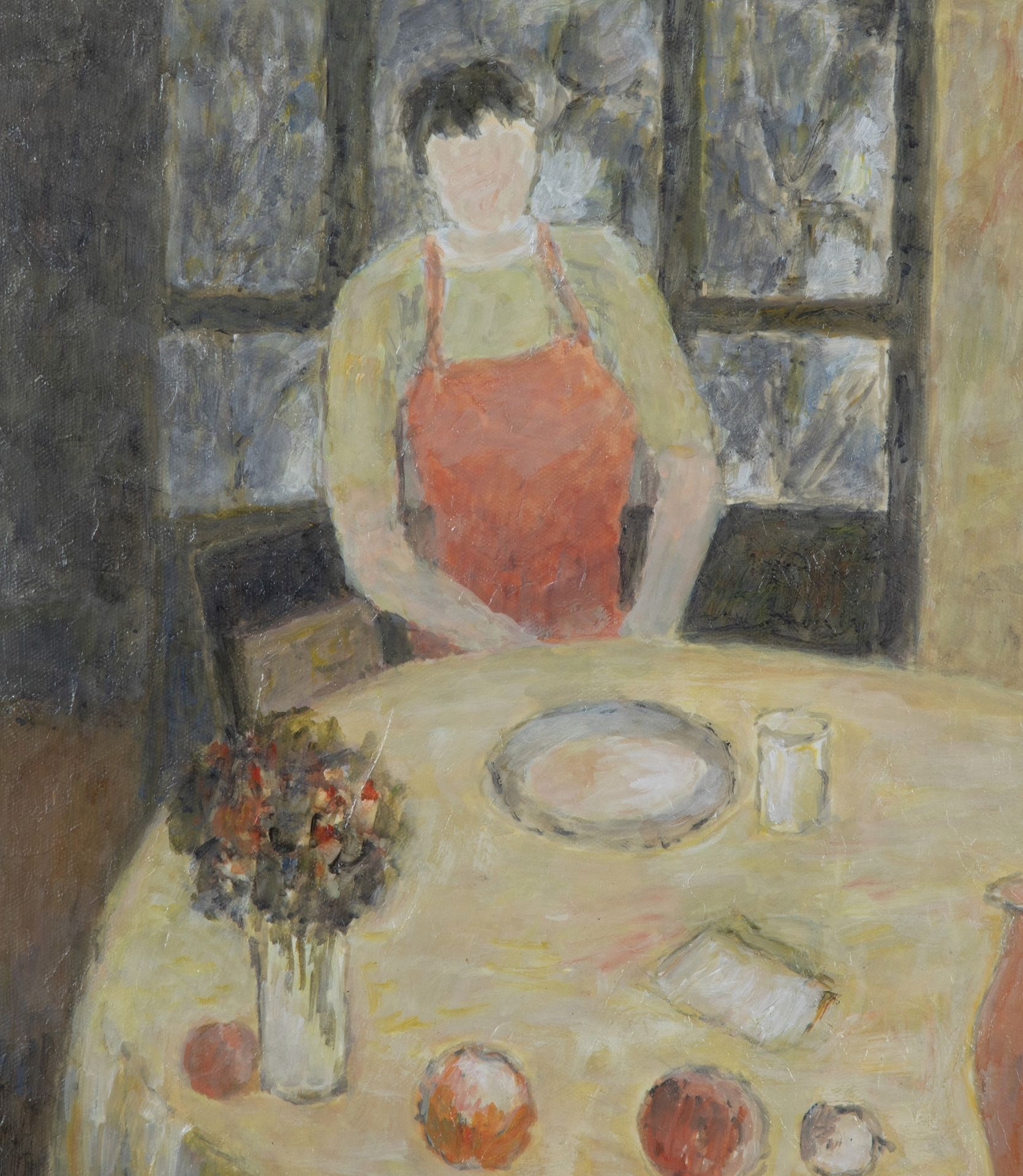 20TH CENTURY FRENCH OIL PAINTING 'THE COOK'