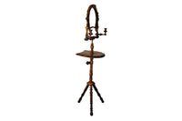 Early 20th century unusual wooden gentleman’s shaving stand with charming equestrian detailing