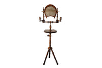 Early 20th century unusual wooden gentleman’s shaving stand with charming equestrian detailing