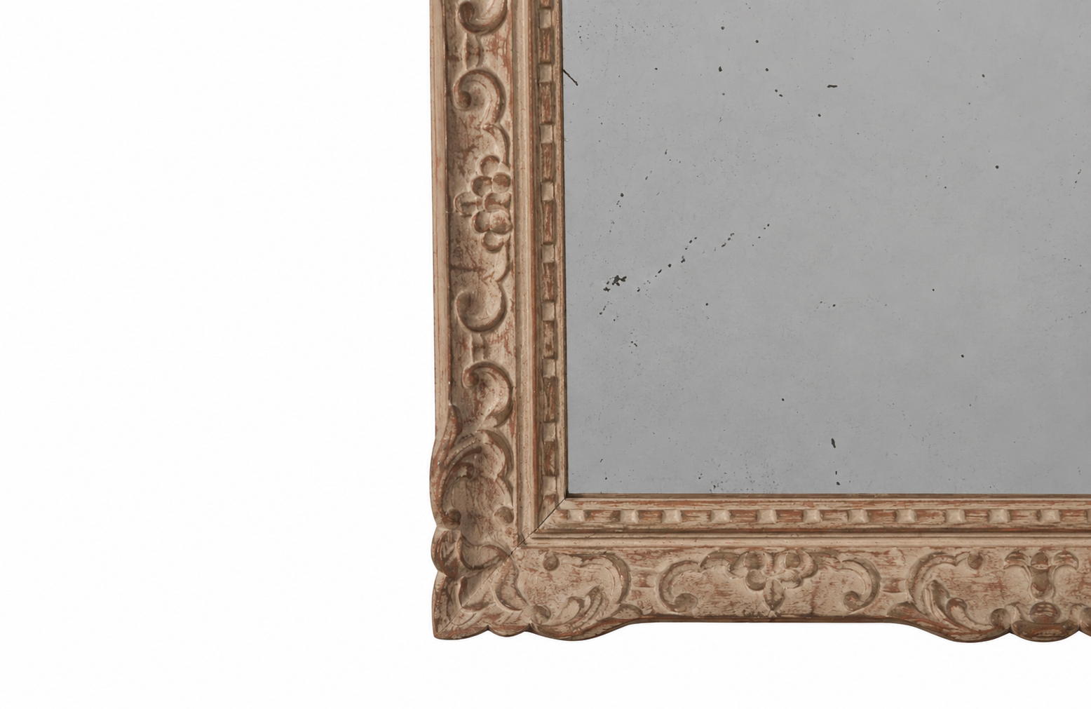 LARGE FRENCH CARVED MONTPARNASSE FRAMED MIRROR