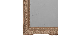Beautiful, heavy French carved Montparnasse framed mirror with lovely old mirror glass.