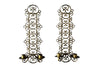 Pair of mid 20th Century Spanish gilt scroll work iron wall sconces
