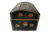 Charming 19th century painted marriage coffer box