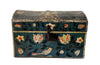 Beautiful early 19th century Normandy painted marriage coffer box