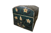 Beautiful early 19th century Normandy painted marriage coffer box