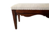 Antique bench made of walnut, oak and antique linen - French Antique Furniture