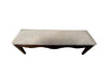 Antique bench made of walnut, oak and antique linen - French Antique Furniture