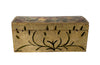 19th Century French domed painted marriage coffer decorated with a heart ,floral and foliate decoration - French Antiques